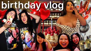 VLOG: surprising bestie for her birthday!!! + making custom perfumes, delicious food, opening gifts!