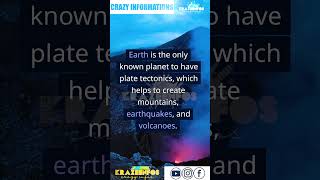 Why Earth is Unique: The Fascinating Science of Plate Tectonics I #fact  #earthfacts #earthquakes