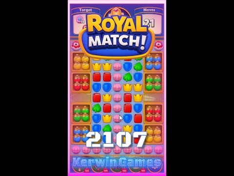 Royal Match Level 2107 - No Boosters Gameplay