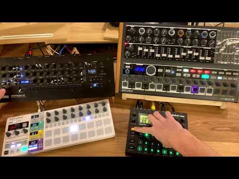 Jamuary 2021 Day 16 - DeepHouse - Digitakt, Minilogue XD, Minibrute2S, Beatstep Pro (DAWless)