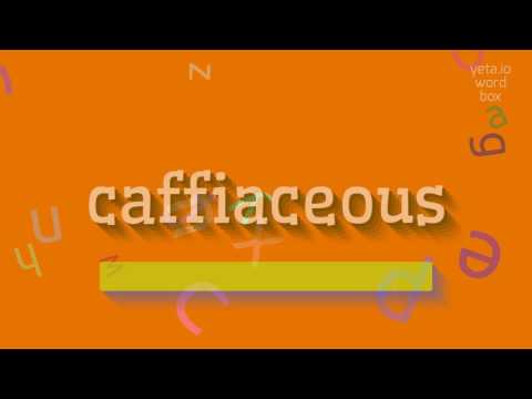 HOW TO SAY CAFFIACEOUS? #caffiaceous