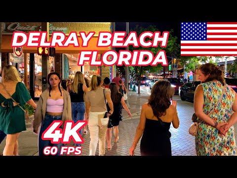 Atlantic Ave Delray Beach: One of The Coolest Street In America 4K