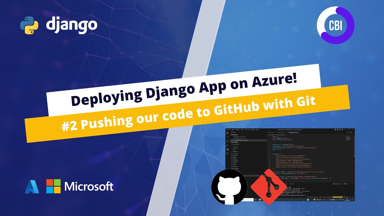Deploy Django App on Azure #2: Pushing our Code to GitHub with Git