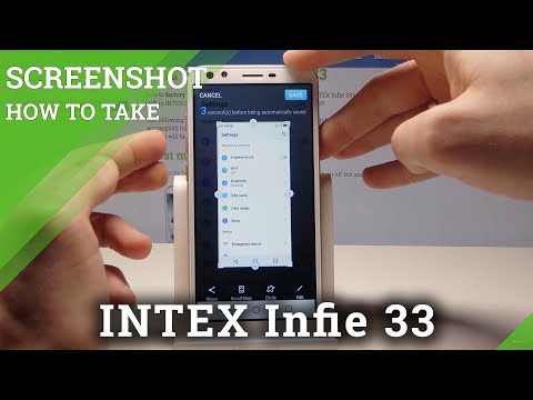 How to Take Screenshot in INTEX Infie 33 - Capture Screen / Screen Shot Instructions