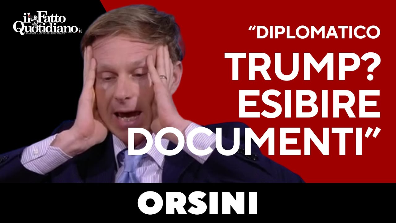"Trump diplomatico? Esibire i documenti". Il commento di Alessandro Orsini