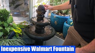 New Patio Fountain From Walmart Unbox and Setup