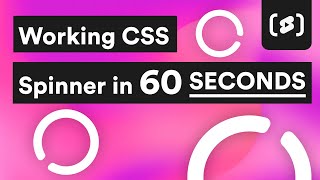 How to Make a CSS Spinner in 60 Seconds #shorts