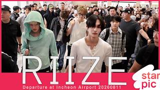 Download lagu 라이즈 '빛나는 발걸음!' [STARPIC] RIIZE Departure at Incheon Airport 20260811 mp3