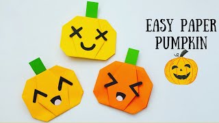 How To Make Easy Paper Halloween PUMPKIN For Kids / Nursery Craft Ideas / Paper Craft / KIDS crafts