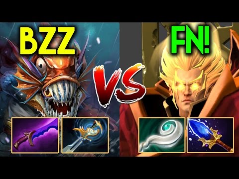 Bzz [Slark] VS Fn! [Invoker] - DOTA 2 Allstar EU Pub Ranked Gameplay