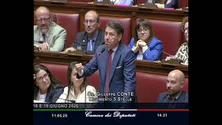 CONTE REPLICA A GIORGIA MELONI ALLA CAMERA DEI DEPUTATI IN VISTA DEL CONSIGLIO EUROPEO