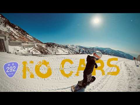 Riding Route 292, Japan Highest National Road | Shiga Kogen, Yokoteyama 【志賀高原BC・国道292号】 日本最高地点の国道を滑る