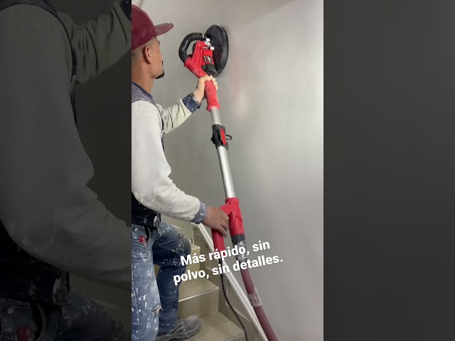 Vídeo relacionado con ZHJAN Lijadora de Poste para Paneles de Yeso, Cabeza Radial 360° con Mango Extensible, Incluye 10 Hojas de Lija (80/100/120/180/240) para Paredes y Techos