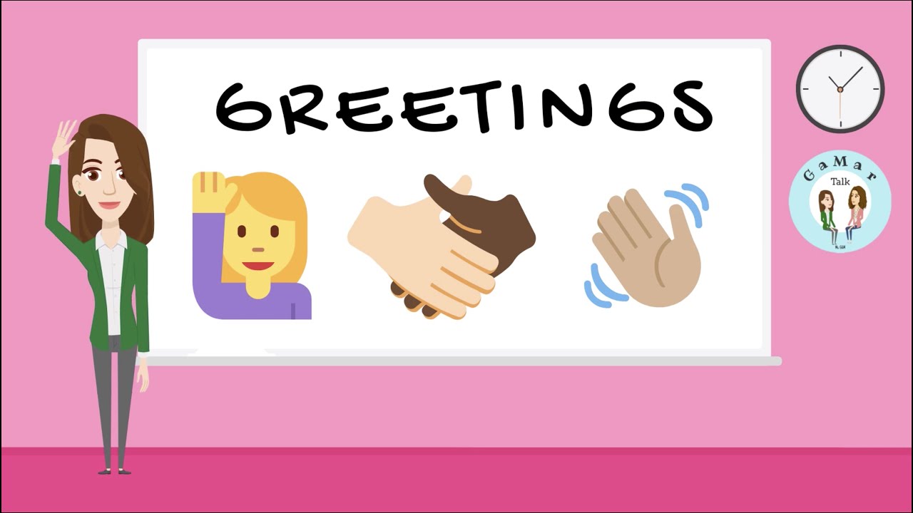 Greetings (Good morning, good afternoon, good evening...)/ GaMarTalk/ Inglés para niños/ Saludos