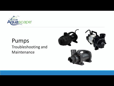 Pumps - Troubleshooting and Maintenance