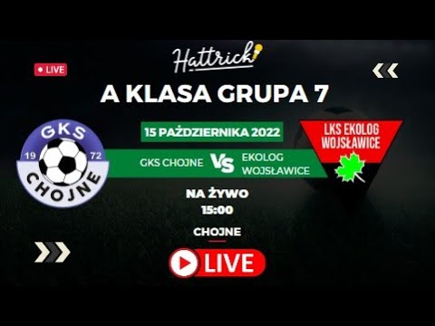 GKS Chojne - Ekolog Wojslawice - A klasa sieradzka - 9 kolejka - mecz na żywo