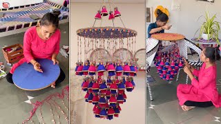 Two Sister || Reuse Old Plastic Bottles Ideas || Woollen Hanging Making || DIY