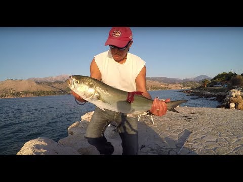 Fishing...best of 2017 shore fishing 1 fishing greece