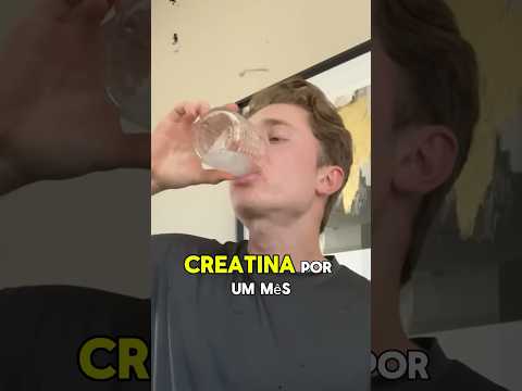 😱Testando creatina por 30 dias! #creatina #suplementos #musculação #fisiculturismo
