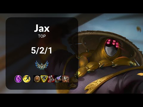 Jax vs Gnar TOP - KR CHALLENGER Patch 14.22