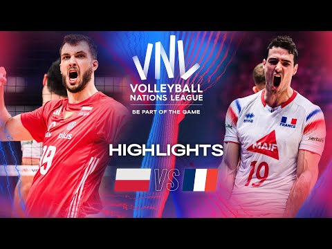 🇵🇱 POL vs. 🇫🇷 FRA - Semi Finals | Highlights | Men's VNL 2024