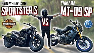 Harley-Davidson Sportster S vs Yamaha MT-09 SP