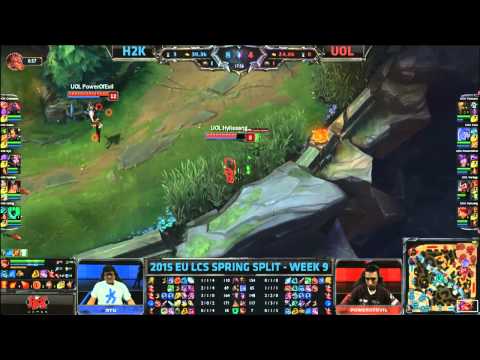 H2K Gaming vs Unicorns of Love | S5 EU LCS Spring 2015 Week 9 Day 2 | H2K vs UOL W9D2G5 VOD 60FPS