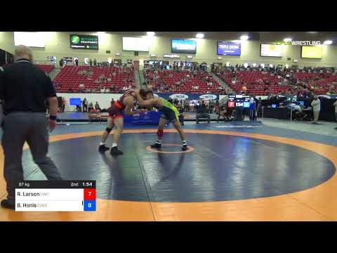 2018 Marine Corps US Open/Senior Men's Freestyle 97 5th Place - Ross Larson (VWC) Vs. Ben Honis (C