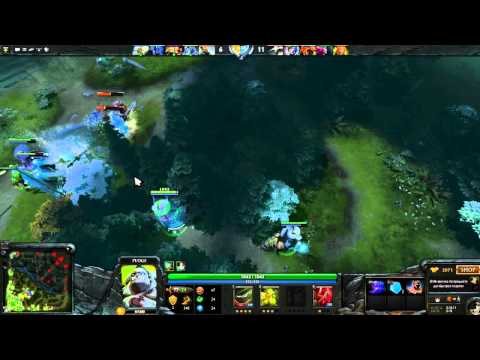 Dota 2 - Pudge hook + Chen teleport