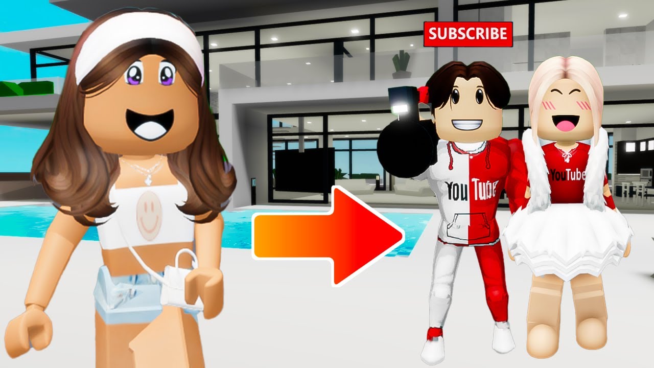 ADOPTED BY A YOUTUBE FAMILY! *Brookhaven Roleplay*