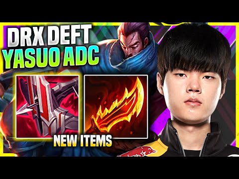 DEFT PICKS YASUO WITH NEW ITEM IMMORTAL SHIELDBOW! - DRX Deft Plays Yasuo ADC vs Kog'Maw!