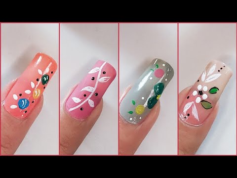Easy Nail Art designs 2024 || Diseños de uñas Cortas Elegants/ Trending nail Art designs ♥️
