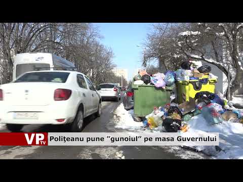 Poliţeanu pune ”gunoiul” pe masa Guvernului