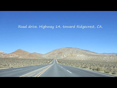 Road drive. Highway 14, toward Ridgecrest, CA.
