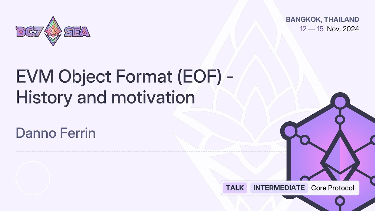 EVM Object Format (EOF) - History and motivation preview