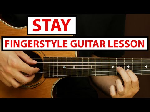 STAY - The Kid LAROI, Justin Bieber | Fingerstyle Guitar Lesson (Tutorial) How to Play Fingerstyle