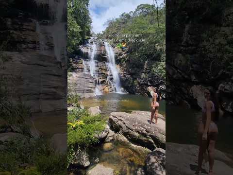 Natureza é terapia. 🌿💆‍♂️ 📍Cachoeira do Tombo, Morro do Pilar MG