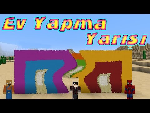 Örümcek Bebek Cücük Apşal Minecraft'ta Ev Yapma Challenge Yapıyor