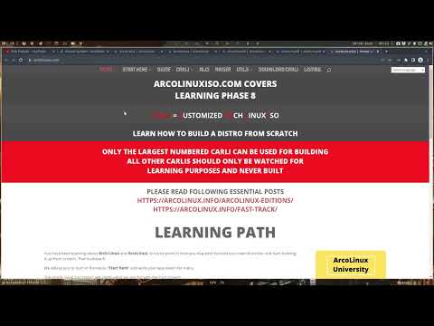 ArcoLinux : 3000 News video - why choose ArcoLinux