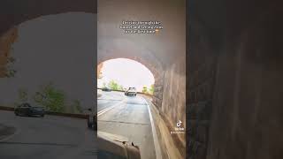 Driving through the tunnel and seeing Zion for the first time