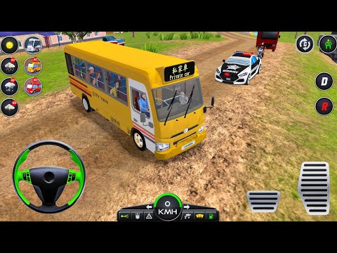 Real Van Driving Simulator Games - Mini Coach Bus Offroad Driving Video Game - Android GamePlay