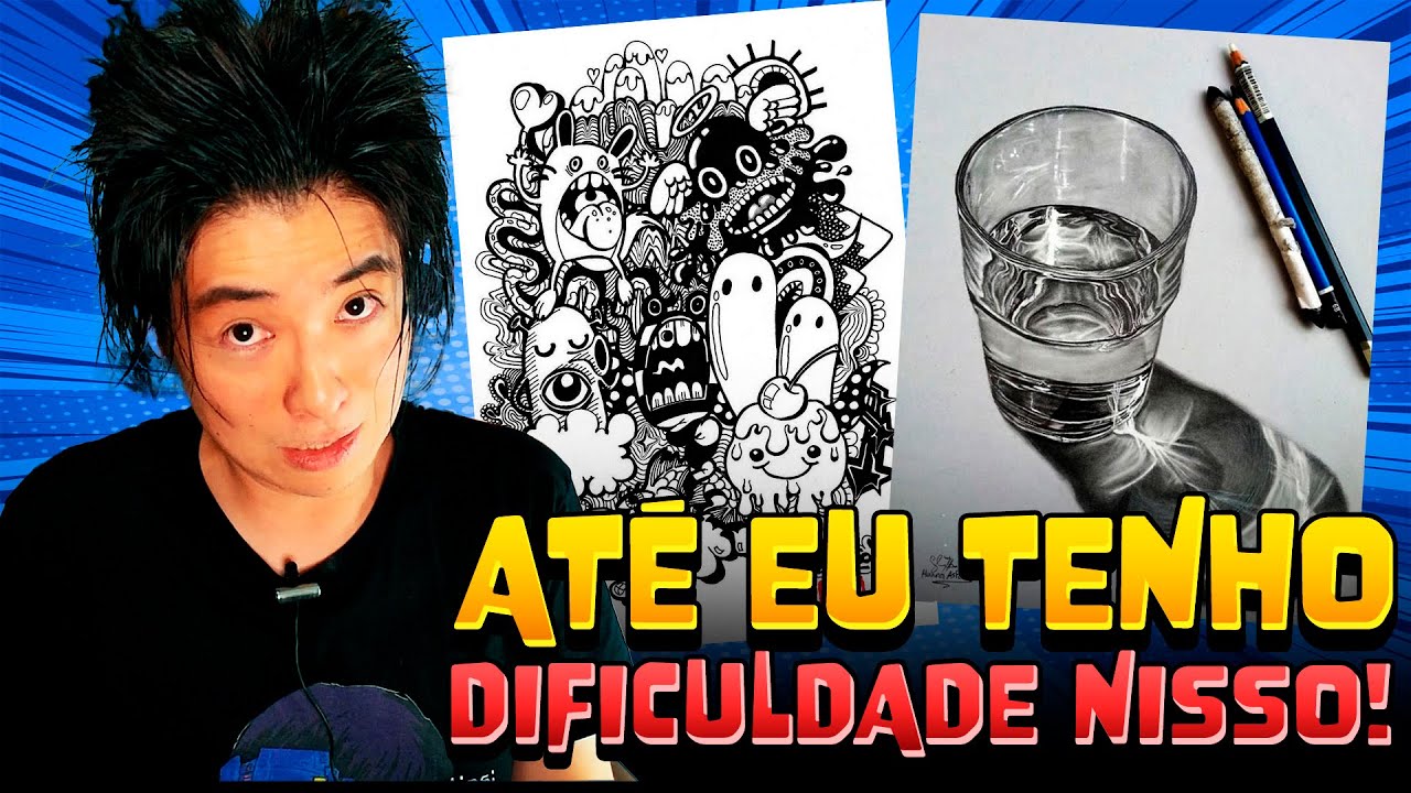 5 desenhos DIFÍCEIS que POUCOS DESENHISTAS CONSEGUEM fazer!