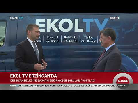 Erzincan Belediye Başkanı Sn. Bekir Aksun, Ekol TV Haber Bülteni’ne konuk oldu. 11.10.2024