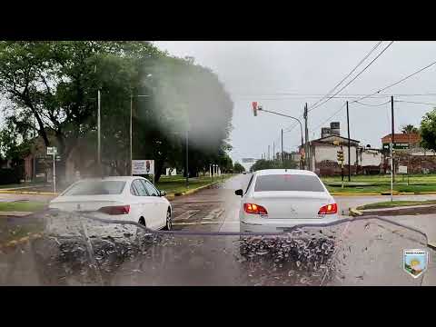 Recorremos la RP17en Córdoba con mucha lluvia pasamos por Altos de Chipión nos perdemos en Balnearia