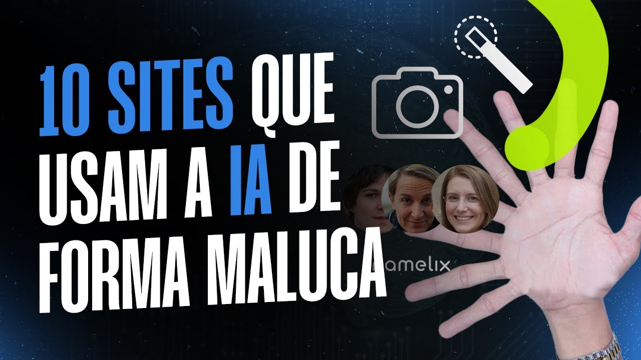 10 SITES que vão SURPREENDER VOCÊ usando INTELIGÊNCIA ARTIFICIAL!