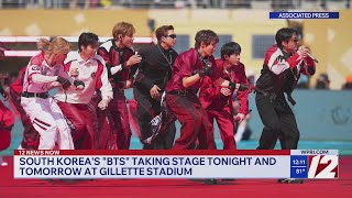 South Korea's BTS taking stage at Gilette Stadium