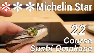 $194 Michelin Star 22 Course Sushi Omakase at Sushi Shunei Japanese Restaurant