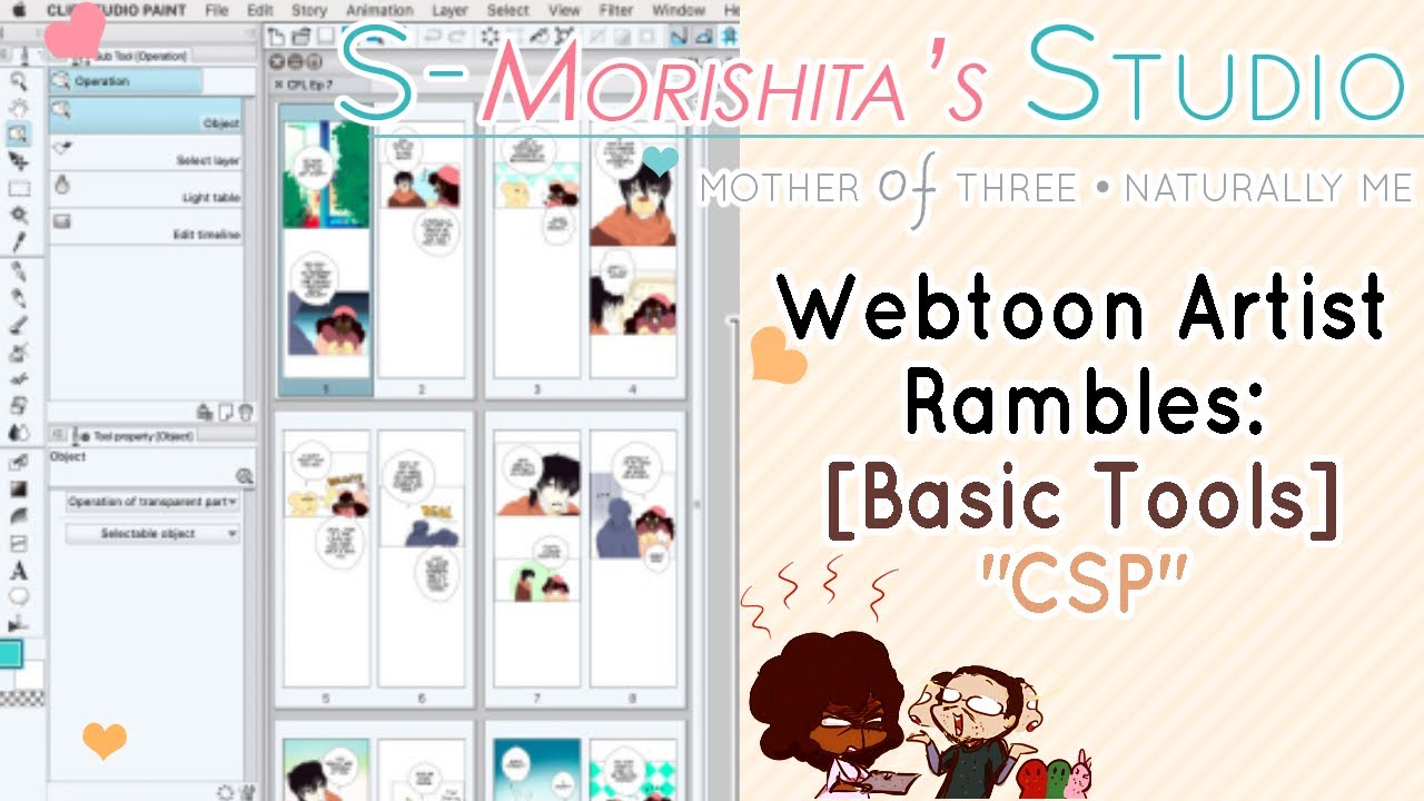 Basic Webtoon Comic Tools Clip Studio Paint || Webtoon Artist Rambles