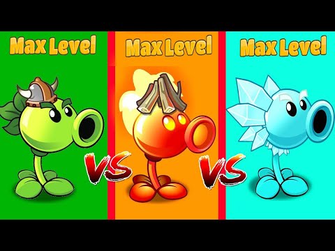 CHALLENGE Snow Pea & Fire Peashooter & Repeater - Pvz 2 Plant VS Plant