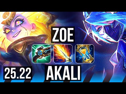 ZOE vs AKALI (MID) | 12/2/12, Legendary | EUW Master | 25.22